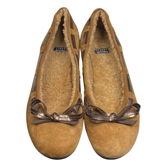 Stuart Weitzman Women’s Brown Suede Lined Slip On Flat Size US 6.5 - Picture 8 of 10